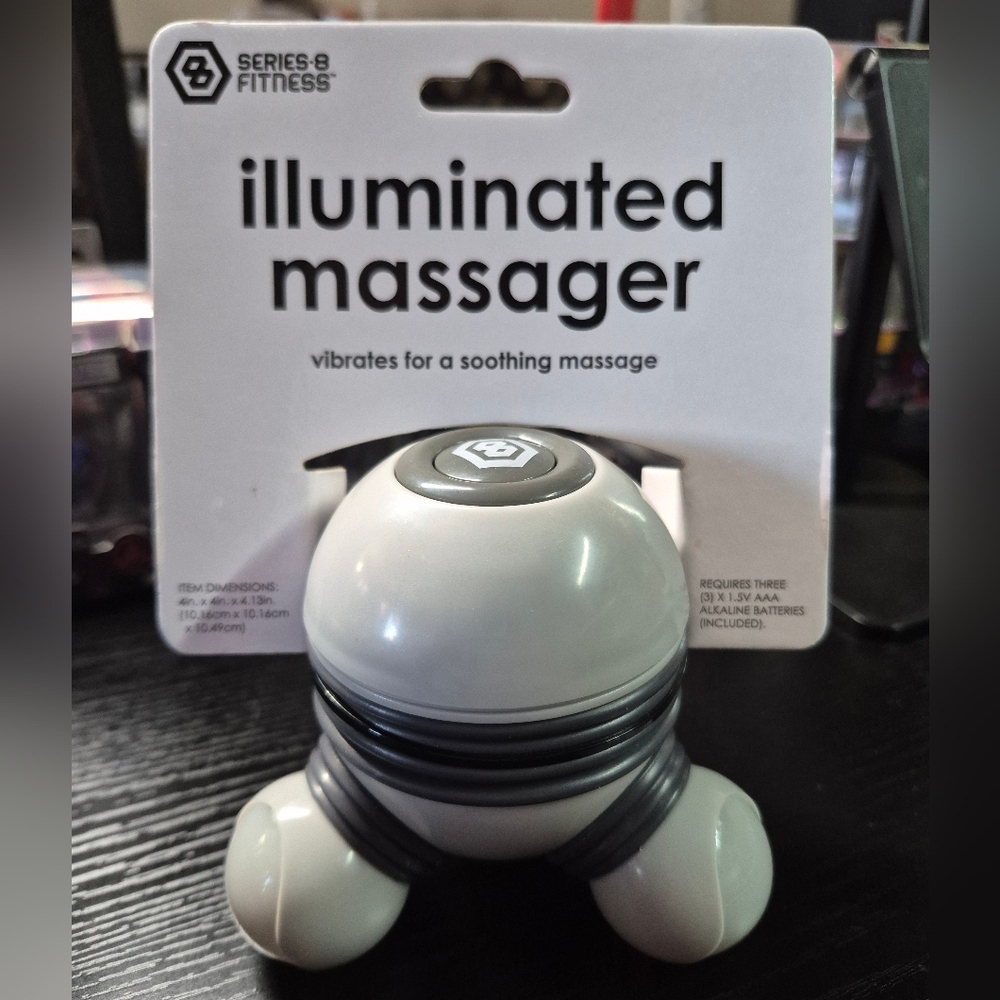 Portable Handheld Illuminated Push Button Mini Massager